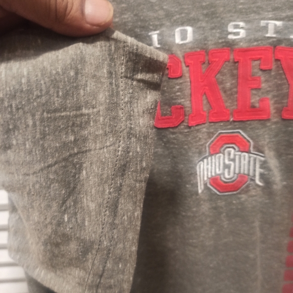 Ohio State Buckeyes Size XL Champion T Shirt Gray Short Slee - Picture 6 of 12